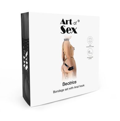 Бондажний набір з металевим анальним гаком Art of Sex Beatrice Bondage set with anal hook №&thinsp;1 SO8239 фото