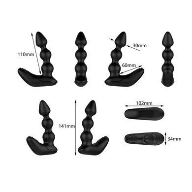 Масажер простати та промежини Nexus Bendz Prostate Edition, 2 мотори, пульт ДК SO9861 фото