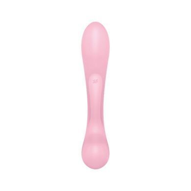 Двосторонній вібратор-кролик Satisfyer Triple Oh Pink, 3 мотори, руків&rsquo;я-масажер SO7780 фото