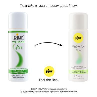 Лубрикант на водній основі pjur Woman Aloe 30 мл, з екстрактом алое, зволожувальний, без парабенів PJ13310 фото