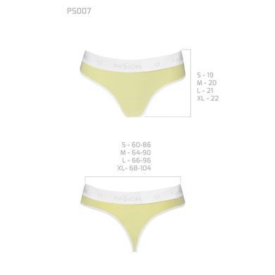 Спортивні трусики-стрінги Passion PS007 PANTIES M, yellow SO4260 фото