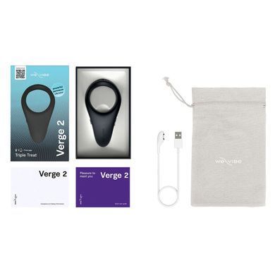 Смарт-віброкільце We-Vibe VERGE 2 Black SX3863 фото