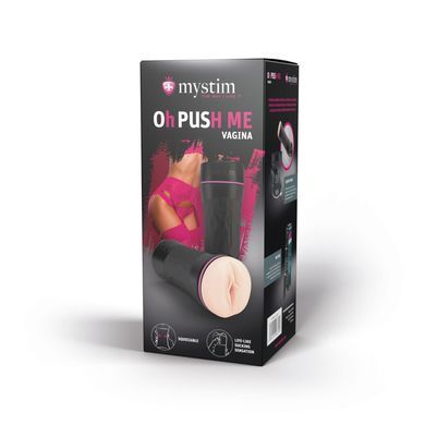 Мастурбатор-вагіна Mystim O(h) PUSH ME Vagina, можна стискати та регулювати вакуум SO8147 фото