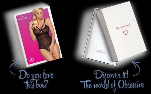 Мереживне боді з доступом Obsessive 818-TED-1 teddy M/L, чорне SO9021 фото