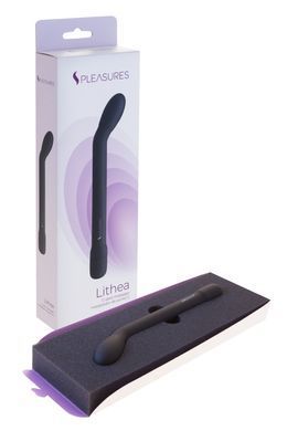 Тонкий вібратор для точки G S Pleasures Lithea Black, 7 режимів SX1601 фото