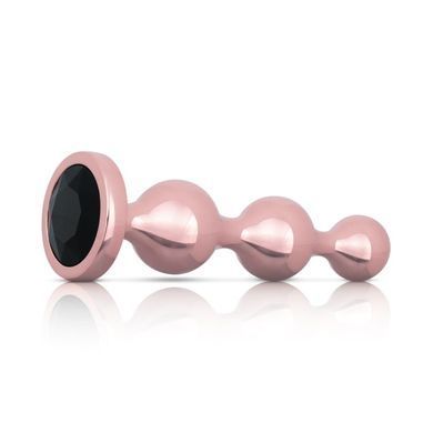 Набір анальних іграшок Rosy Gold - Metal Butt Plug Set 3 Pieces SX3070 фото