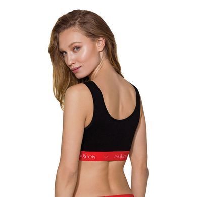 Спортивний топ на широких бретелях Passion PS003 TOP L, black SO4211 фото