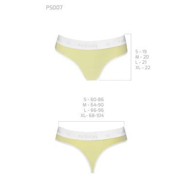 Спортивні трусики-стрінги Passion PS007 PANTIES S, yellow SO4261 фото
