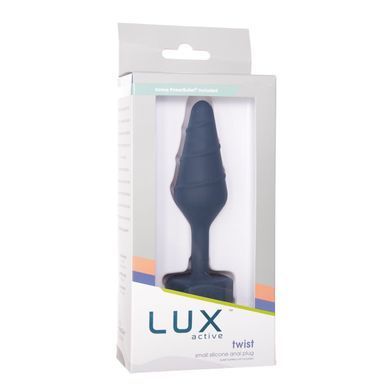 Анальна пробка Lux Active Twist Plug Small Blue SX3926 фото