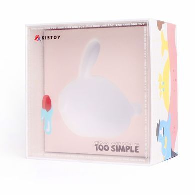 Вакуумний кліторальний стимулятор з вібрацією KISTOY Too Simple White SO8716 фото