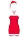 Сорочка Obsessive Kissmas chemise red 2XL/3XL SX1158 фото 3
