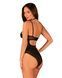Прозоре боді Obsessive Selinne teddy XL/2XL Black, дрібна сітка, подвійні бретелі SO8666 фото 2