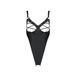 Боді з екошкіри Passion CELIN BODY S/M, black, з доступом, відкритий SO6404 фото 5
