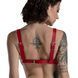 Ліф з натуральної шкіри Feral Feelings - Bikini Top Red SO9422 фото 3