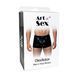 Чоловічі труси з сюрпризом Art of Sex - Gladiator, чорні з ефектом мокрого оксамиту, розмір M SX3403 фото 3