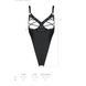 Боді з екошкіри Passion CELIN BODY S/M, black, з доступом, відкритий SO6404 фото 7