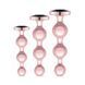 Набір анальних іграшок Rosy Gold - Metal Butt Plug Set 3 Pieces SX3070 фото 1