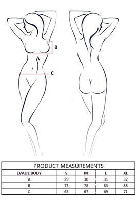 Боді Passion EVALIE BODY white M SX2923 фото