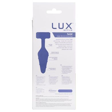 Анальна пробка Lux Active Twist Plug Large Blue SX3927 фото