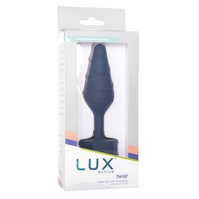 Анальна пробка Lux Active Twist Plug Large Blue SX3927 фото