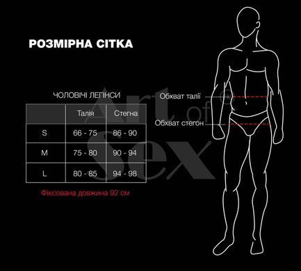 Чоловічі легінси Art of Sex - Matthias, колір чорний з матовим ефектом, розмір S SX3533 фото