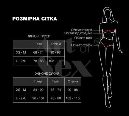 Трусики зі стразовим ланцюгом Art of Sex - Lea, розмір XS-M, Срібло/Білий SO7456 фото