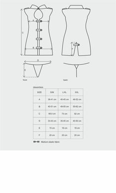 Еротичний костюм стюардеси Obsessive Stewardess 3 pcs grey S/M, сірий, сукня, стрінги, пілотка SO7308 фото