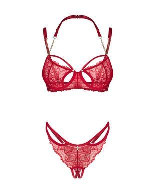 Комплект Obsessive Matildea 2-pcs crotchless set S/M SX3608 фото