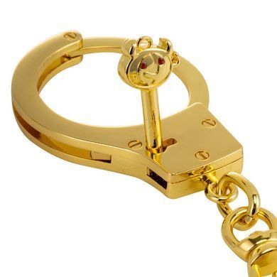 Наручники LOCKINK Pretty-sub Handcuffs, золотисті, металеві, можна відкрити без ключа SX0896 фото