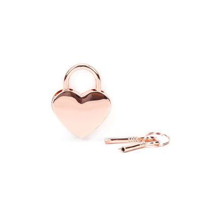 Замочок-сердечко Liebe Seele Heart Shape Padlock Rose Gold (2 шт), універсальний SX1678 фото
