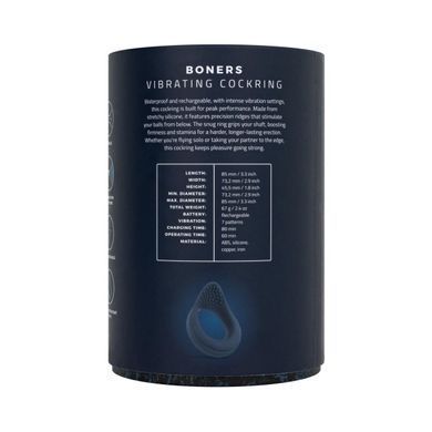 Ерекційне кільце Boners Vibrating Cock Ring with Perineum Stimulation SX3072 фото