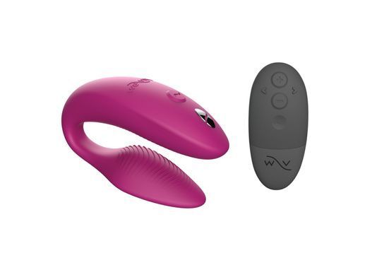 Смарт-вібратор для пар We-Vibe Sync 2 Rose, 10 віброрежимів, пульт ДК SO8761 фото