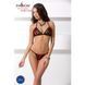 Комплект білизни Passion MELISSA BIKINI XXL/XXXL, black, ліф зі шнурівкою і трусики-стрінги EL15903 фото 3