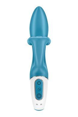 Вібратор-кролик із потрійним відростком Satisfyer Embrace me Turquoise, 2 мотори, діаметр 3,6 см SO6284 фото