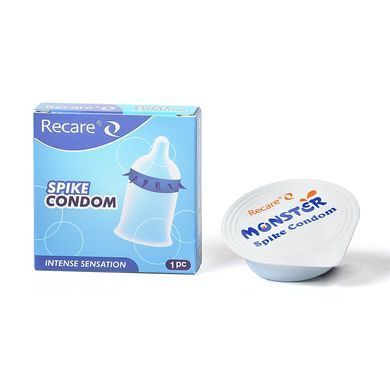 Насадка на член Recare Spike Condom Blue (презерватив з шипами) SX3350 фото