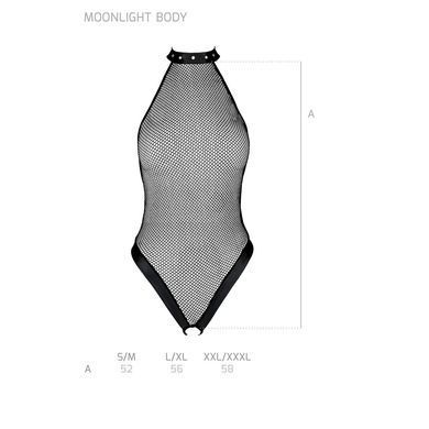 Боді-халтер з відкритим доступом Passion MOONLIGHT BODY L/XL black SO8448 фото