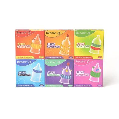 Насадка на член Recare Spike Condom Blue (презерватив з шипами) SX3350 фото