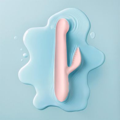 Вібратор-кролик Good Vibes Only - SHAI Thrusting Vibrator Soft Silicone - Pink SX3073 фото