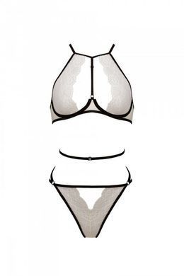Комплект білизни Passion CHIKA SET, L/XL, cream, топ, трусики SO9698 фото