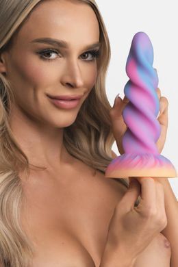 Фентезійний фалоімітатор Creature Cocks Glow-in-the-Dark Unicorn Dildo, світиться в темряві, 20,6 см SX2205 фото
