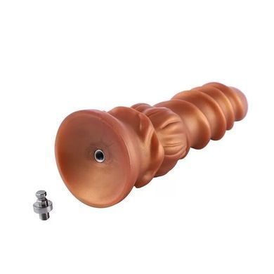 Фалоімітатор для секс-машин Hismith Spiral Grain Silicone Dildo Monster Series, спіральний рельєф SO9961 фото