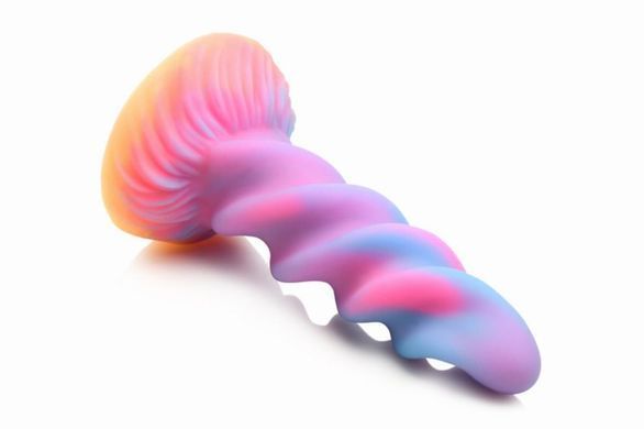 Фентезійний фалоімітатор Creature Cocks Glow-in-the-Dark Unicorn Dildo, світиться в темряві, 20,6 см SX2205 фото