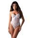 Боді Obsessive Alissium Teddy White, XS/S, ліф з м&rsquo;якою чашкою, високі вирізи для ніг SX0594 фото 1