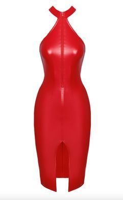 Сукня Noir Handmade F354 Red powerwetlook dress - XXL SX2108 фото