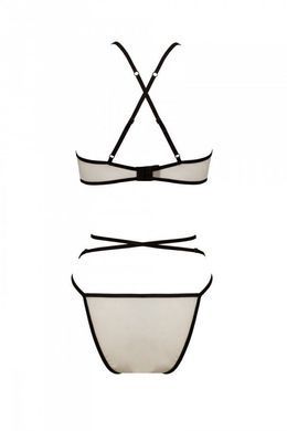 Комплект білизни Passion CHIKA SET, S/M, cream, топ, трусики SO9699 фото