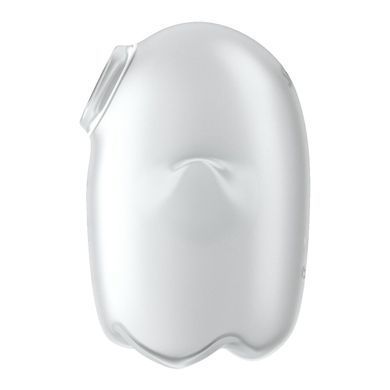 Вакуумний кліторальний стимулятор з вібрацією Satisfyer Glowing Ghost White, світиться в темряві SX0544 фото