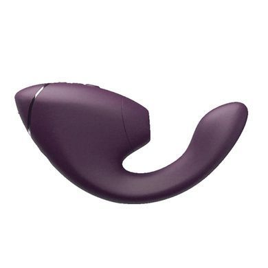 Подвійний вакуумний кліторальний стимулятор з вібрацією Womanizer Next Duo - Dark Purple SX3867 фото