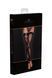 Панчохи без миска Noir Handmade F243 Tulle stockings with patterned flock embroidery, XL SX0158 фото 6
