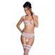 Сексуальний комплект з поясом для панчіх Passion LOVELIA SET L/XL, white SO4780 фото 1