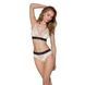 Трусики з широкою резинкою і мереживом Passion PS001 PANTIES XL, ecru SO4166 фото 2